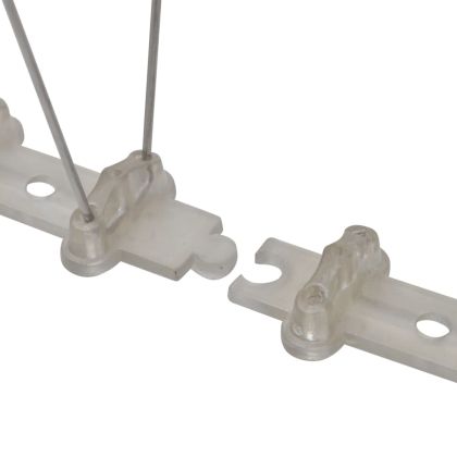 2-редови пластмасови шипове срещу птици и гълъби, 6 бр, 3 м