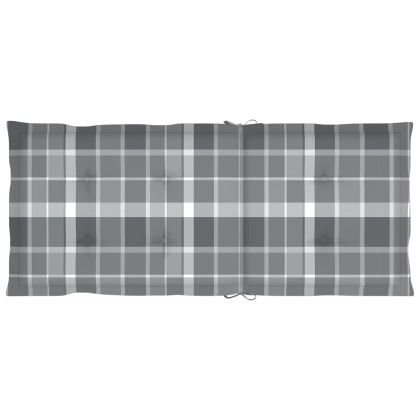 Градински накланящи се столове 2 бр с възглавници акация масив