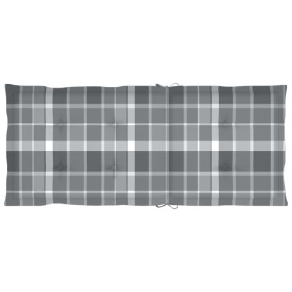 Сгъваеми градински столове с възглавници, 8 бр, акация масив