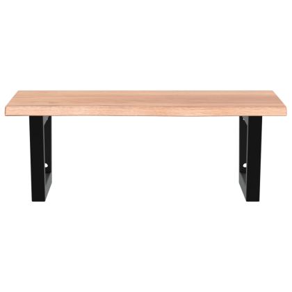 Стенен рафт за мивка, стомана и масивно дърво дъб