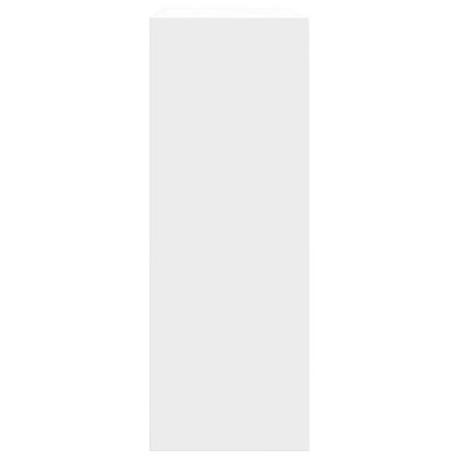 Шкаф за обувки, бял, 60x21x57 см, инженерно дърво