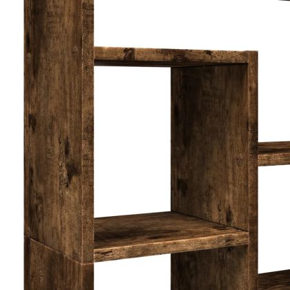 Библиотека, опушен дъб, 72x20x120 см, инженерно дърво