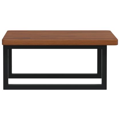 Стенен рафт за мивка, стомана и масивно дърво дъб