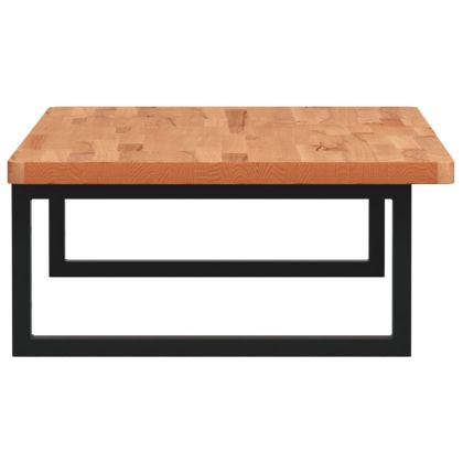 Стенен рафт за мивка, стомана и масивно дърво бук