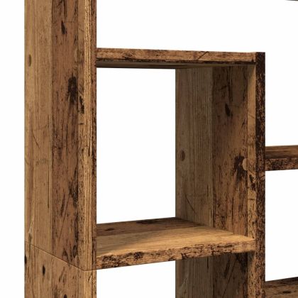 Библиотека, старо дърво, 72x20x120 см, инженерно дърво