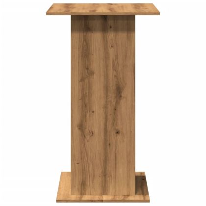 Бар маса с рафт, дъб артизан, 60x60x102 см, инженерно дърво