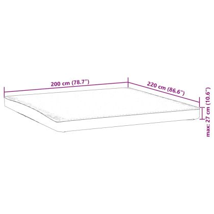 Протектор за матрак, бял, 200x220 см, водоустойчив