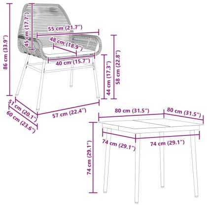Градински комплект с възглавници 5 части сив полиратан стъкло