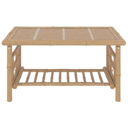 Градински лаундж комплект тъмносиви възглавници 2 части бамбук