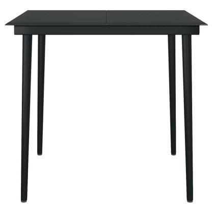 Градински комплект 3 части с възглавници кафяв полиратан стъкло