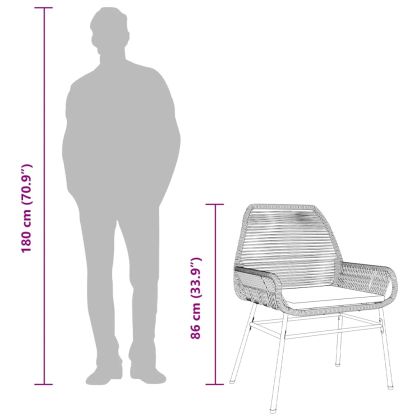 Градински комплект с възглавници 5 части кафяв полиратан стъкло