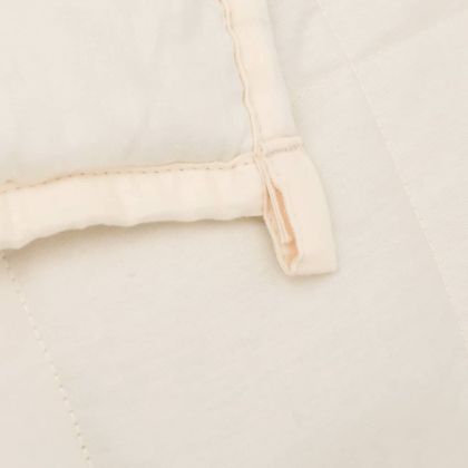 Утежнено одеяло светлокремаво 122x183 см 9 кг плат