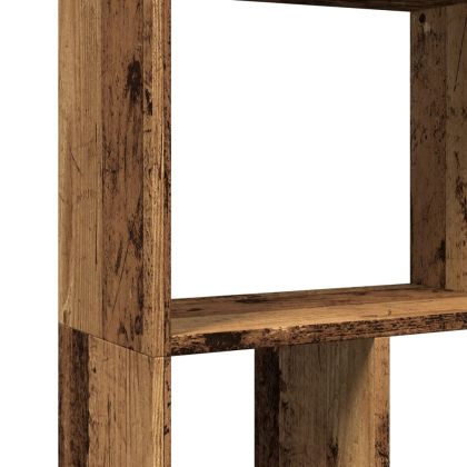 Библиотека, старо дърво, 60x20x120 см, инженерно дърво