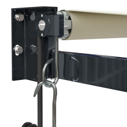 Автоматично прибираща се тента, кремаво, 3,5x2,5 м