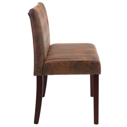 Пейка, 120 см, кафява, изкуствен велур