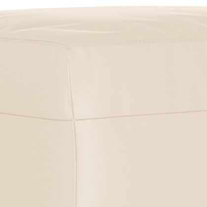 Комплект дивани 3 части с възглавници бежов плат микрофибър