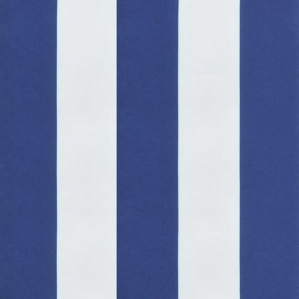 Възглавници за стол с облегалка 2 бр синьо-бяло райе текстил