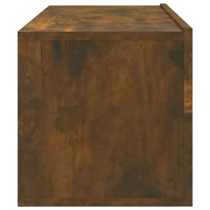 ТB шкафове, 2 бр, опушен дъб, 100x30x30 см, инженерно дърво