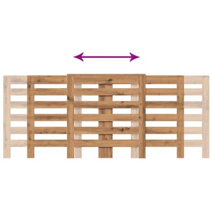 Капак за радиатор, дъб артизан, 205x21,5x83,5см инженерно дърво