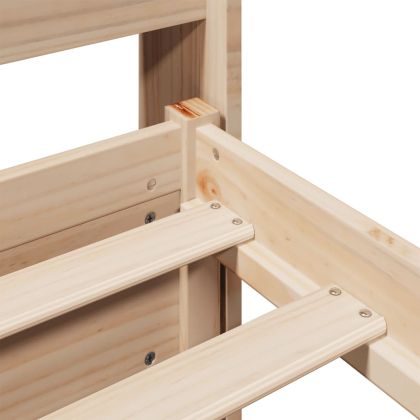 Рамка за легло с табла, 200x200 см, бор масив