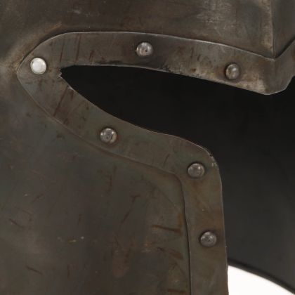 Средновековен рицарски шлем антик реплика ЛАРП сребрист стомана