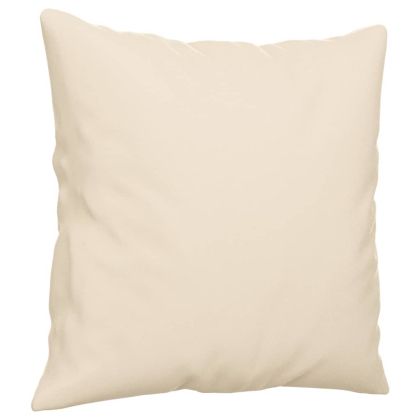 Комплект дивани 3 части с възглавници бежов плат микрофибър