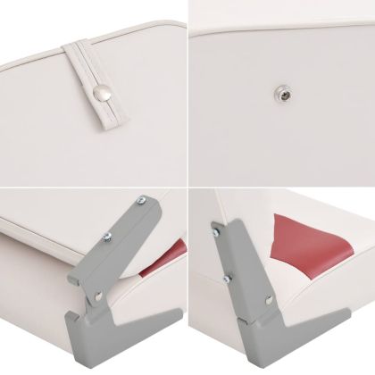 Сгъваеми седалки за лодки 2 бр с висока облегалка 44x38x55 см