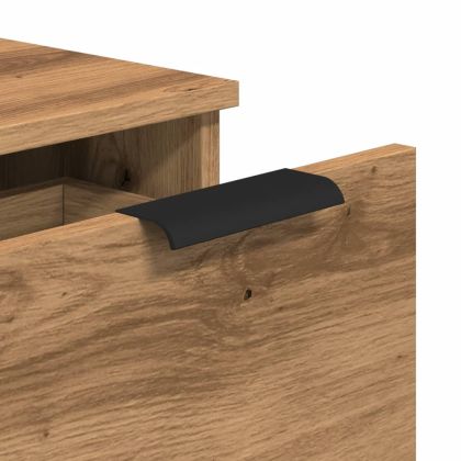 Сайдборд, дъб артизан, 30x30x70 см, инженерно дърво