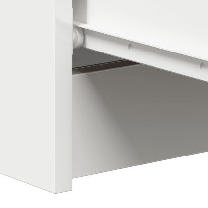 Сайдборд, бял, 60x35x98,5 см, инженерно дърво