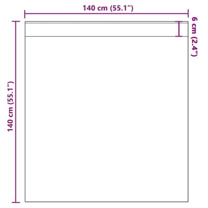 Пердета от воал с прът джобове, 2 бр, розово