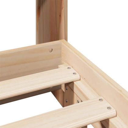 Рамка за легло без матрак, 180x200 см, масивна чамова дървесина