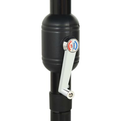 Градински чадър на 3 нива с алуминиев прът, таупе, 3,5 м