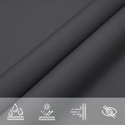 Sunshade Sail Oxford Fabric Square 2x2 m Anthracite
