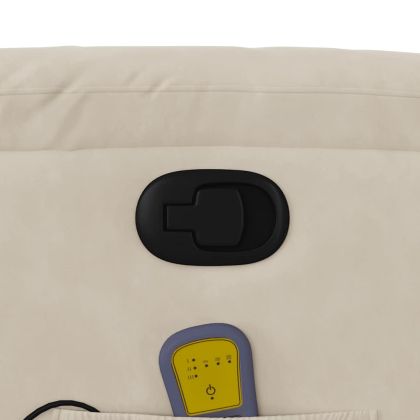 Изправящ масажен наклоняем стол, бежов, микрофибърен текстил