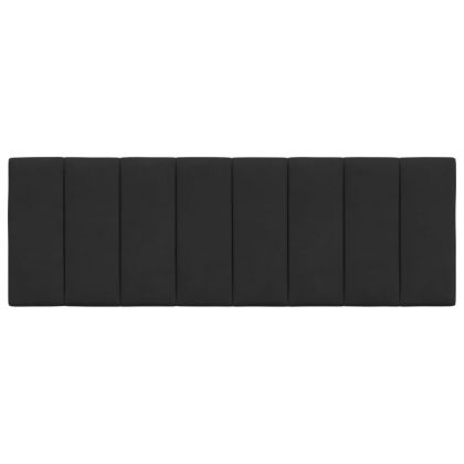 Мека табла за легло Hanko, черна, 140 см, кадифе
