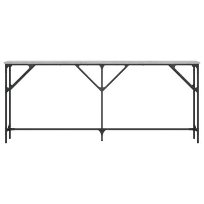 Конзолна маса, сив сонома, 180x23x75 см, инженерно дърво