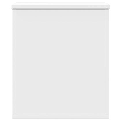 Кутия за съхранение, бяла, 40x42x46 см, инженерна дървесина