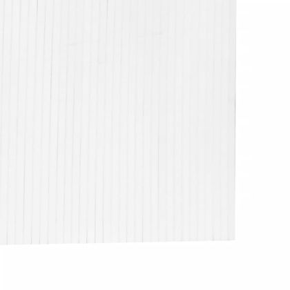 Преграда за стая, бял, 165x600 см, бамбук