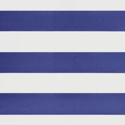 Прибираща се тента синьо и бяло 5x3 м плат и алуминий