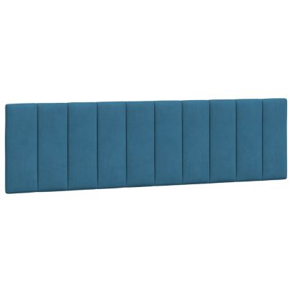 Рамка за легло без матрак Hanko, синя, 180x200 см, кадифе