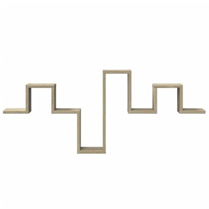 Стенен рафт, дъб сонома, 104,5x10x43 см, инженерно дърво