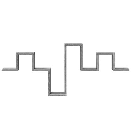 Стенен рафт, сив сонома, 104,5x10x43 см, инженерно дърво