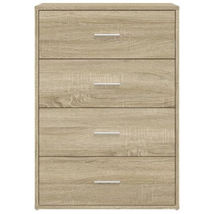 Сайдборди, 2 бр, дъб сонома, 60x31x84 см, инженерно дърво