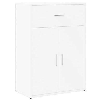 Сайдборди, 2 бр, бели, 60x30x84 см, инженерно дърво