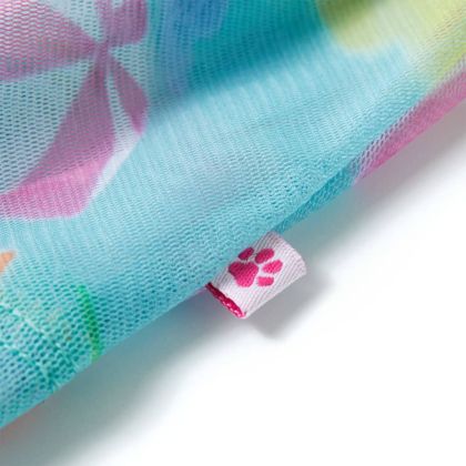 Детска плисирана пола, светла аква, 116