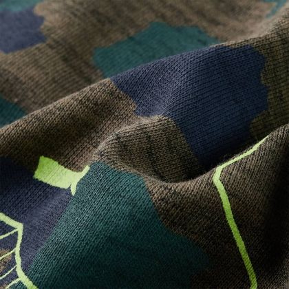 Детски суитшърт, тъмно каки меланж, 92