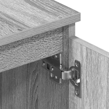 ТВ шкаф, сив сонома, 140x40x35,5 см, инженерно дърво