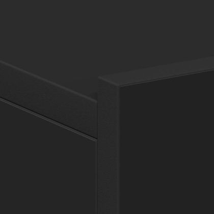 Нощни шкафчета за стена, 2 бр, черни, 40x30x15 см