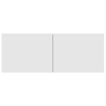 ТВ шкафове за стенен монтаж, Бял, инженерно дърво