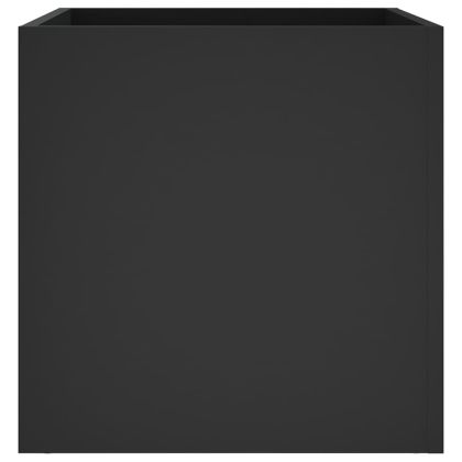 Плантерна кутия, черна, 40x40x40 см, инженерно дърво